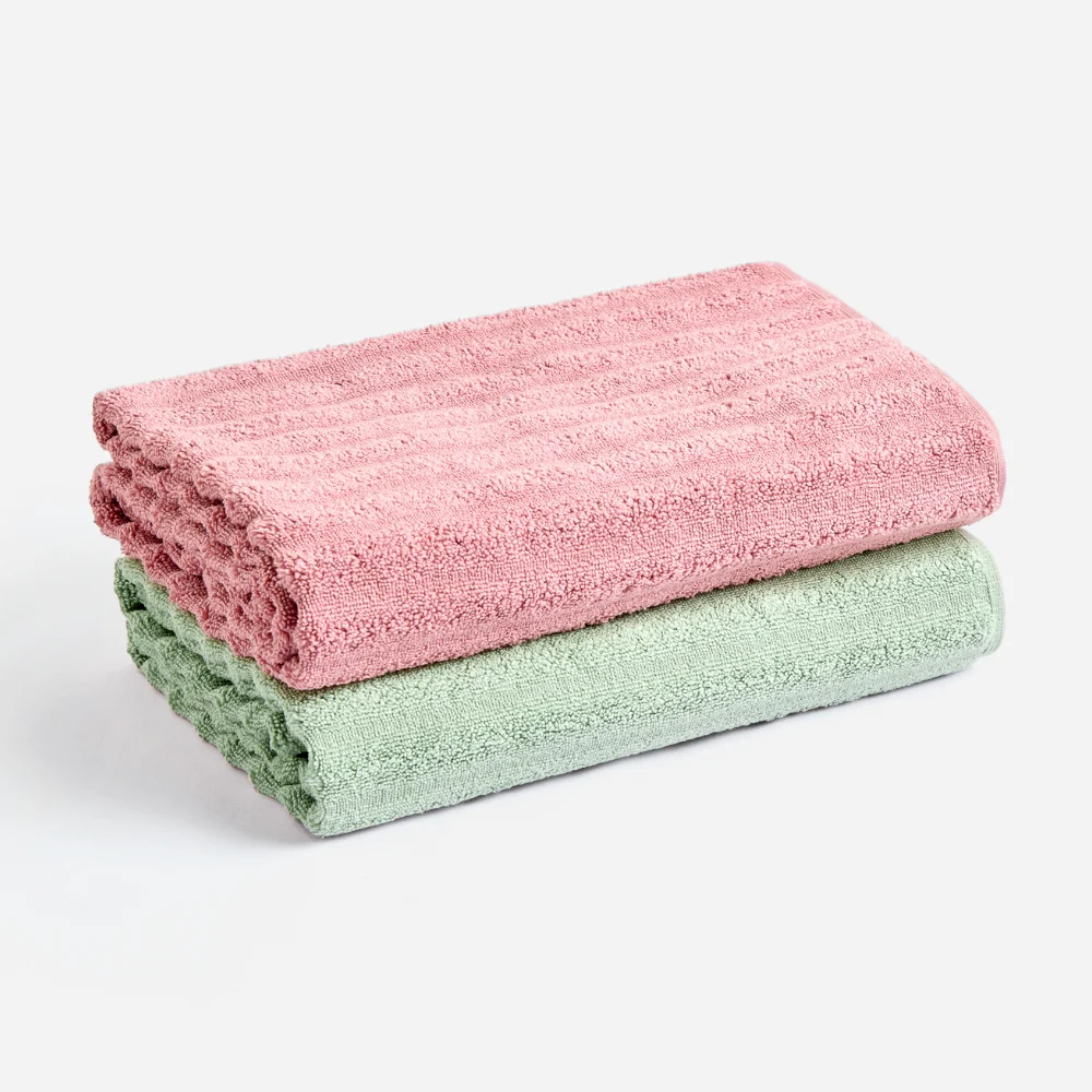 100% Cotton Allure Zero Twist Bath Towe- Pack Of 2 (Sage Green, Dusty Rose) - Image 11