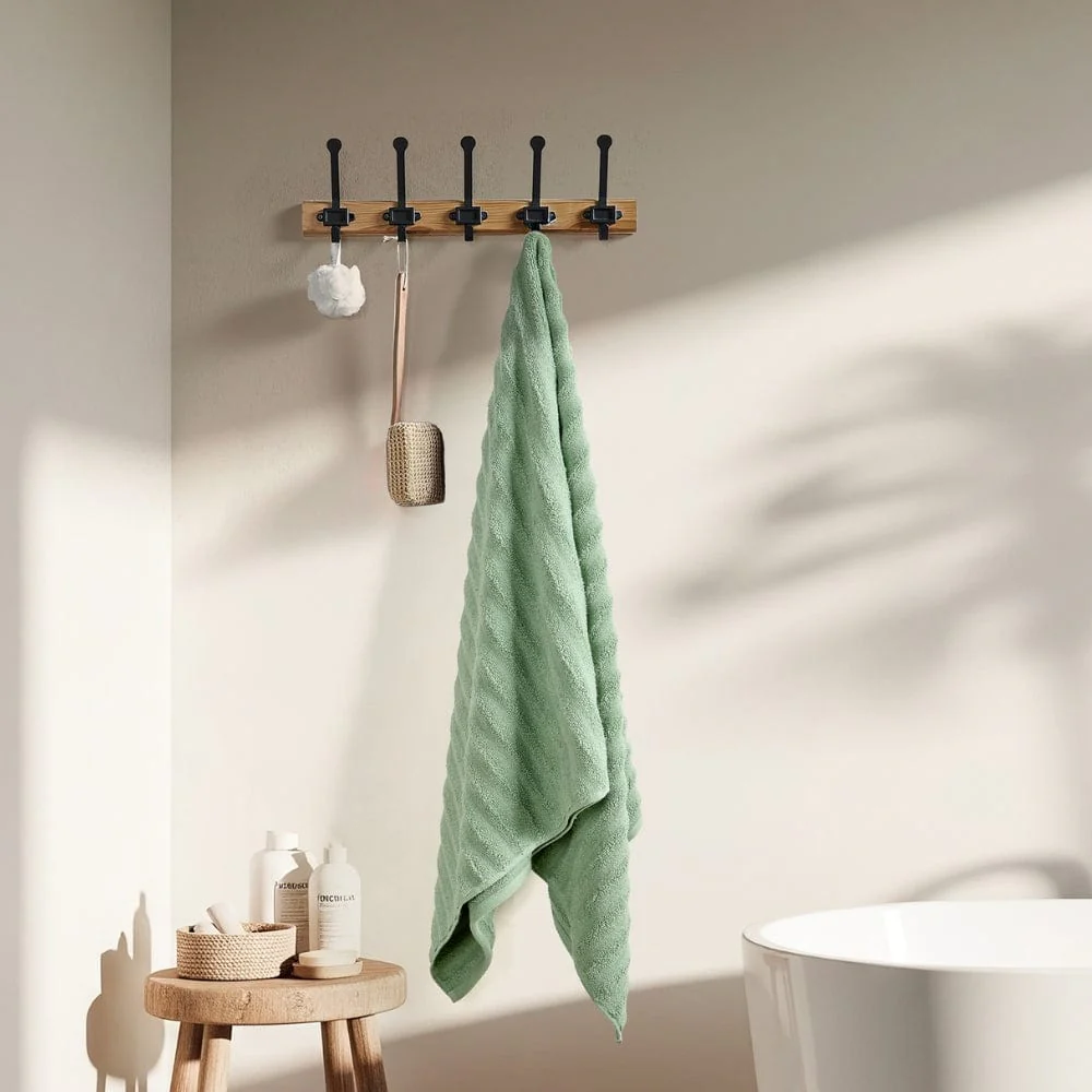 100% Cotton Allure Zero Twist Bath Towe- Pack Of 2 (Sage Green, Dusty Rose) - Image 3