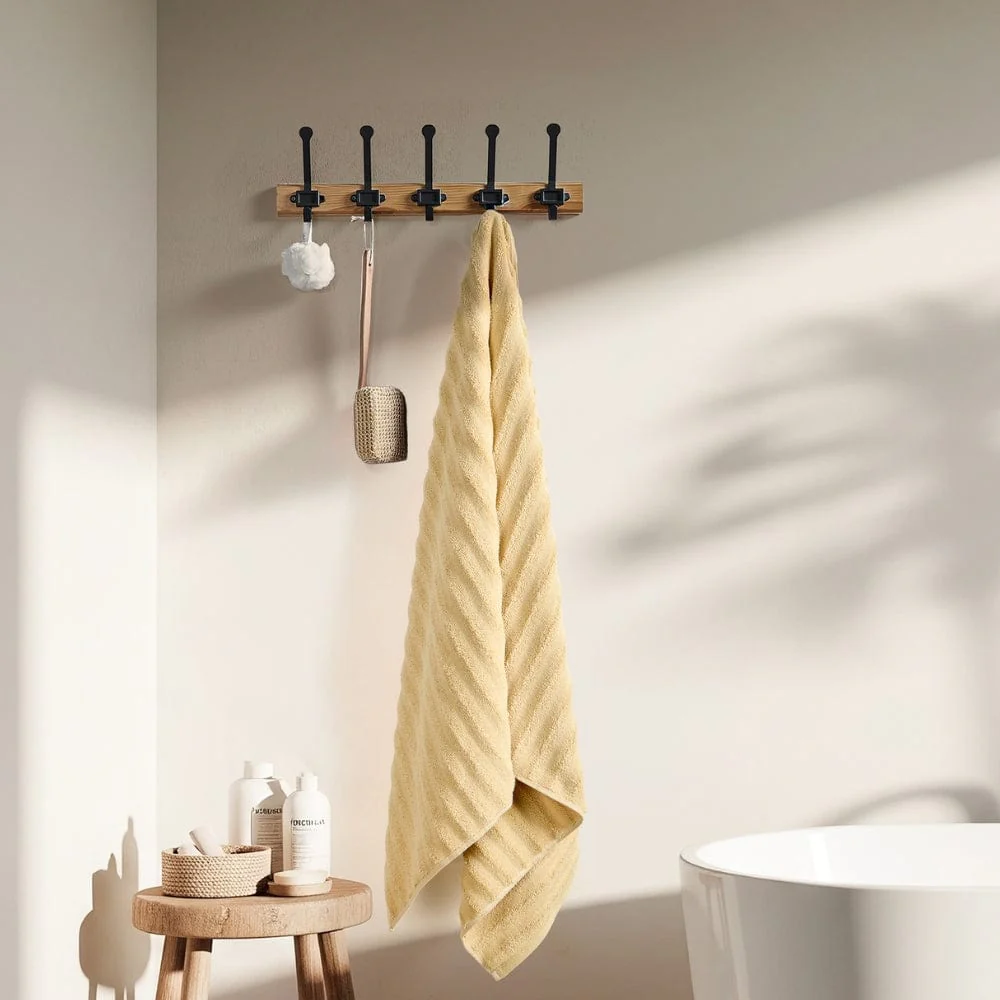 100% Cotton Allure Zero Twist Bath Towel- Pack Of 2 - (Beige, Dusty Blue) - Image 3