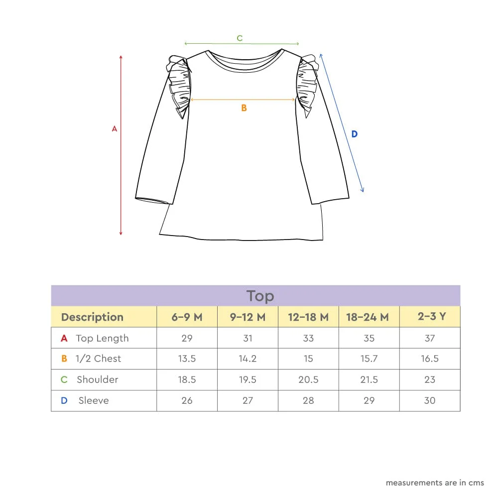 100% Cotton Full Sleeve Girl Top, Pink - Image 6