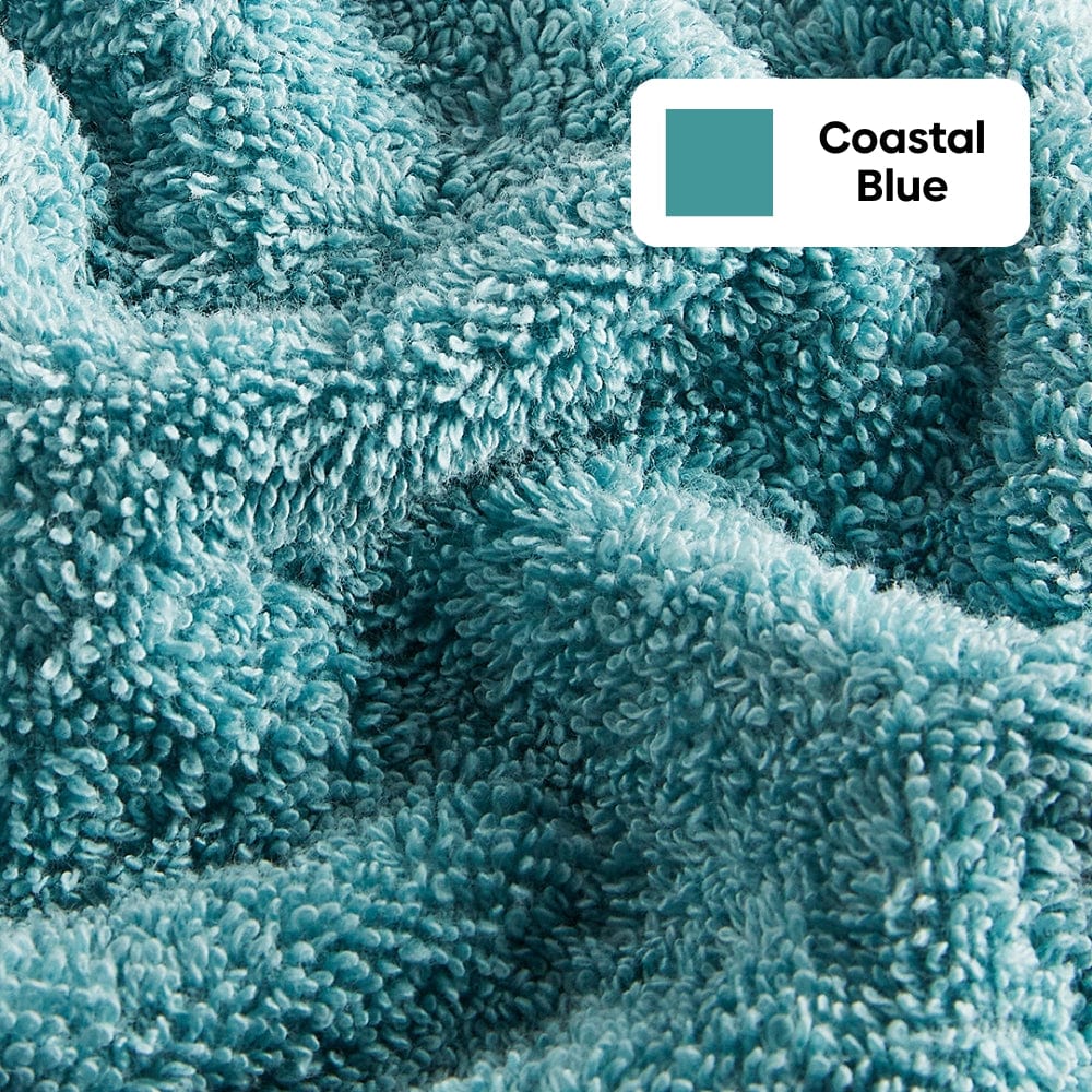 100% Cotton Harmonry Combed Face Towel- Pack Of 12 (Cameo Pink, Almond, Coastal Blue) - Image 13