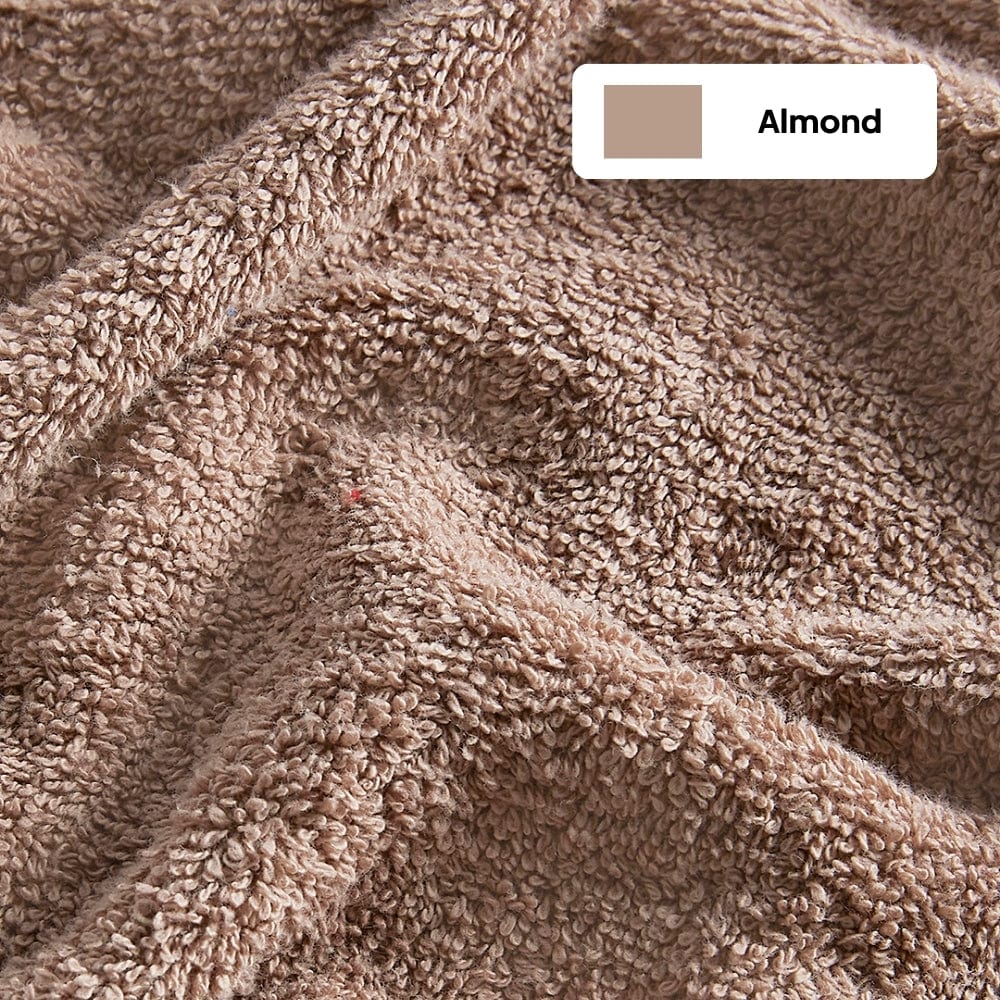 100% Cotton Harmony Combed Bath Set- Pack Of 6 (Cobalt, Almond) - Image 11