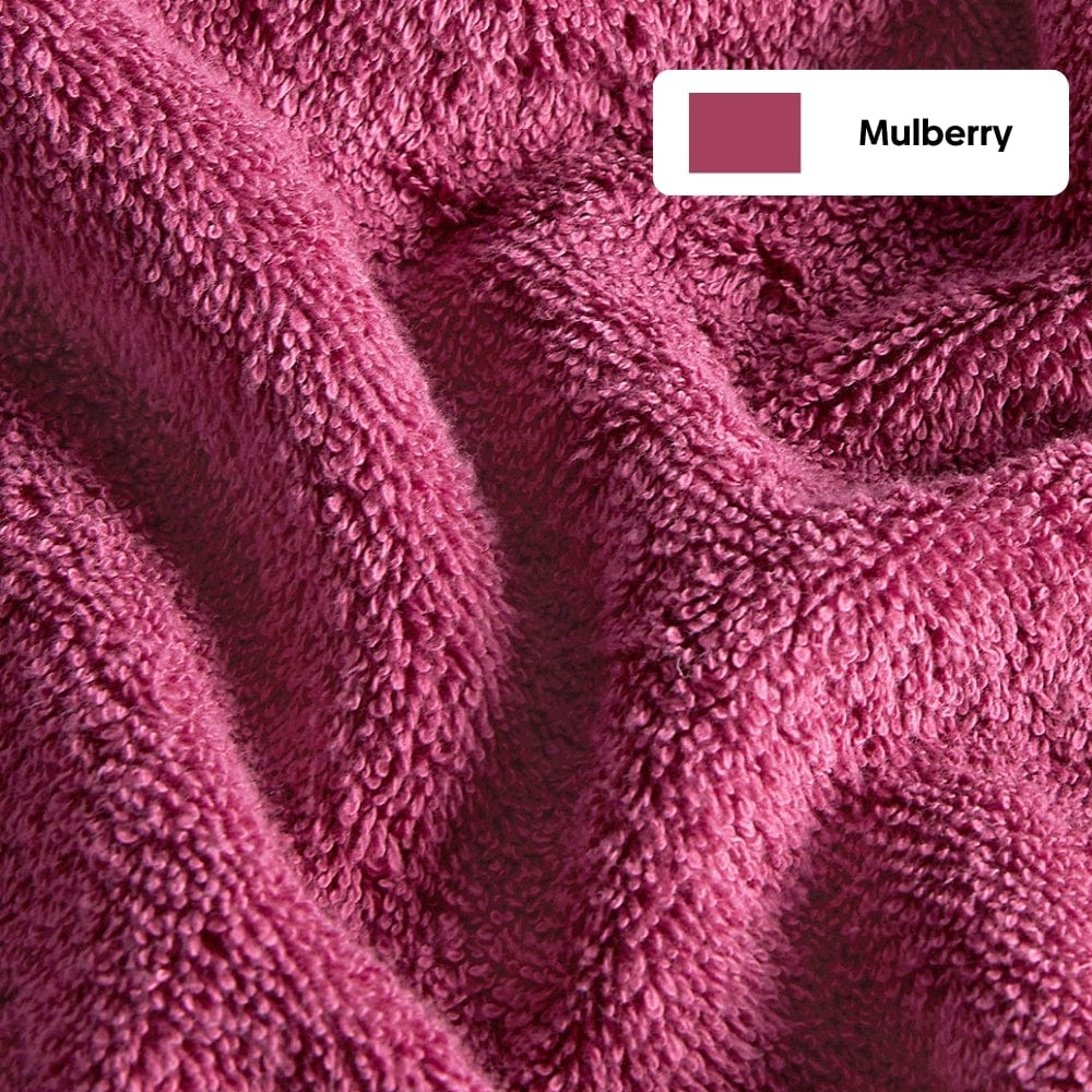 100% Cotton Harmony Combed Bath Set - Pack Of 6 (Cobalt, Mulberry) - Image 7