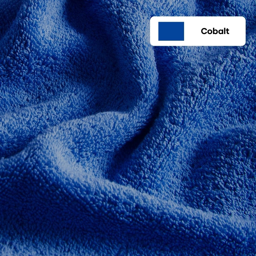 100% Cotton Harmony Combed Bath Set - Pack Of 6 (Cobalt, Mulberry) - Image 8