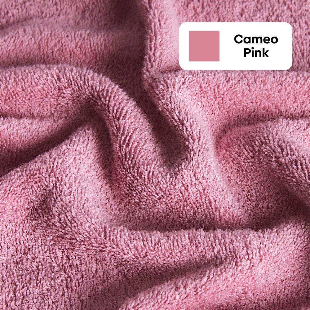 100% Cotton Harmony Combed Bath Towel Pack Of 2 - (Cameo Pink, Coastal Blue) - Image 10