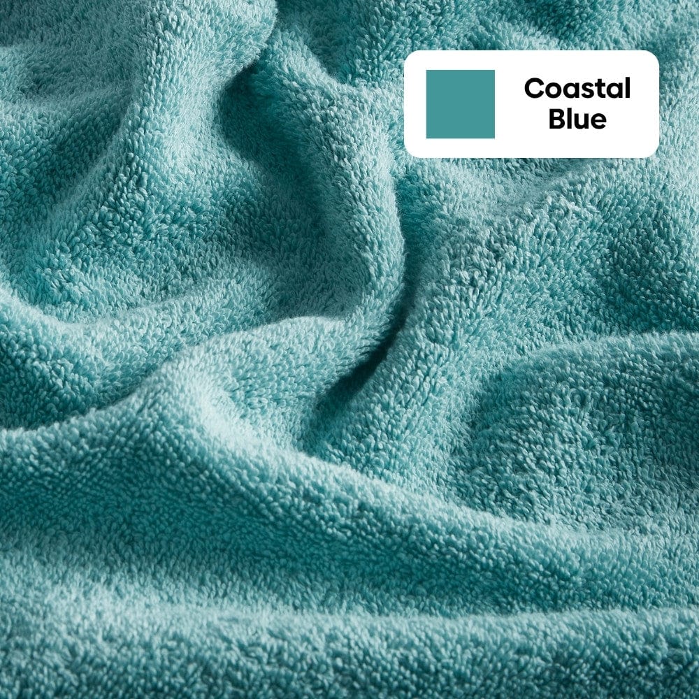 100% Cotton Harmony Combed Bath Towel Pack Of 2 - (Cameo Pink, Coastal Blue) - Image 9