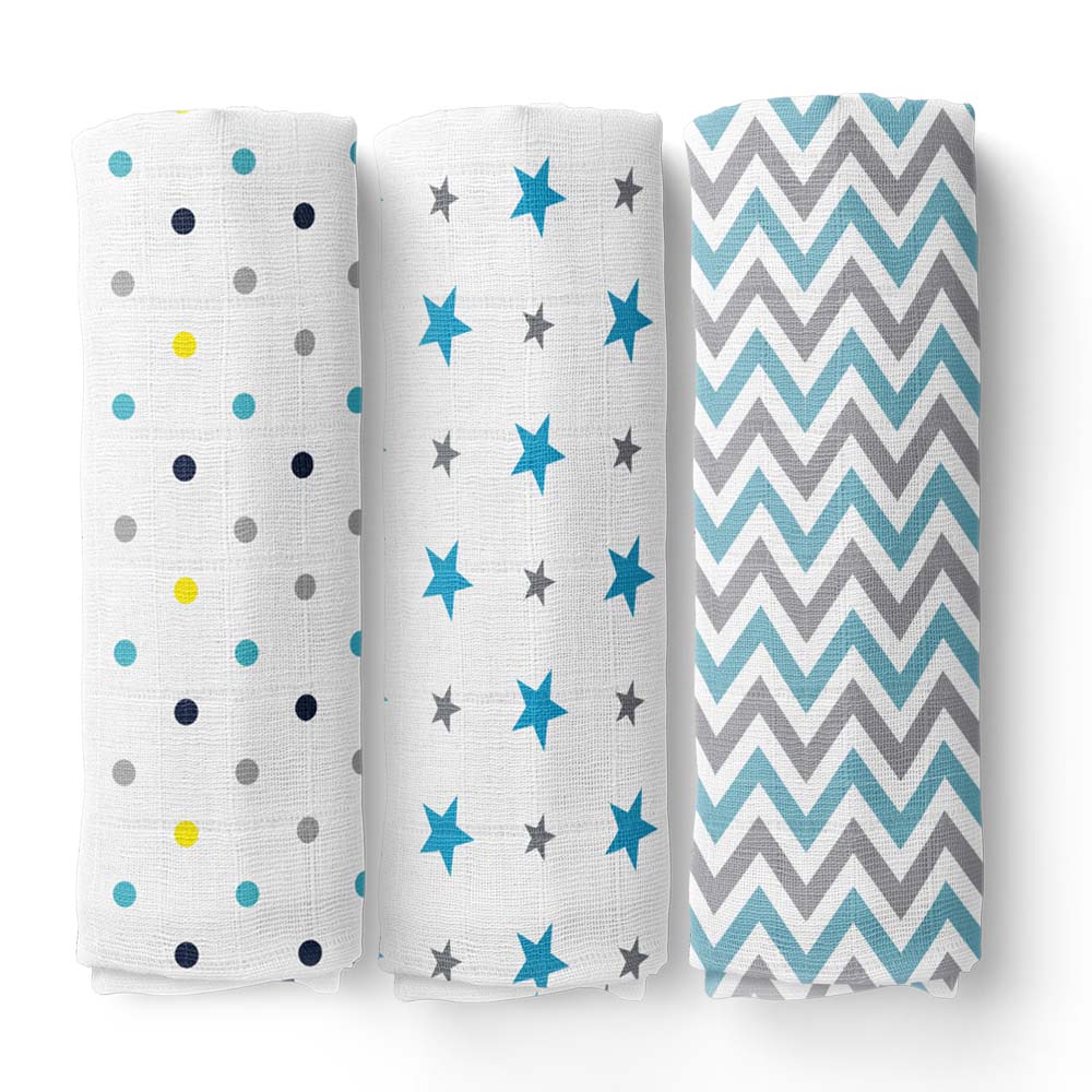 Muslin Swaddles, Pack Of 3 - Image 13