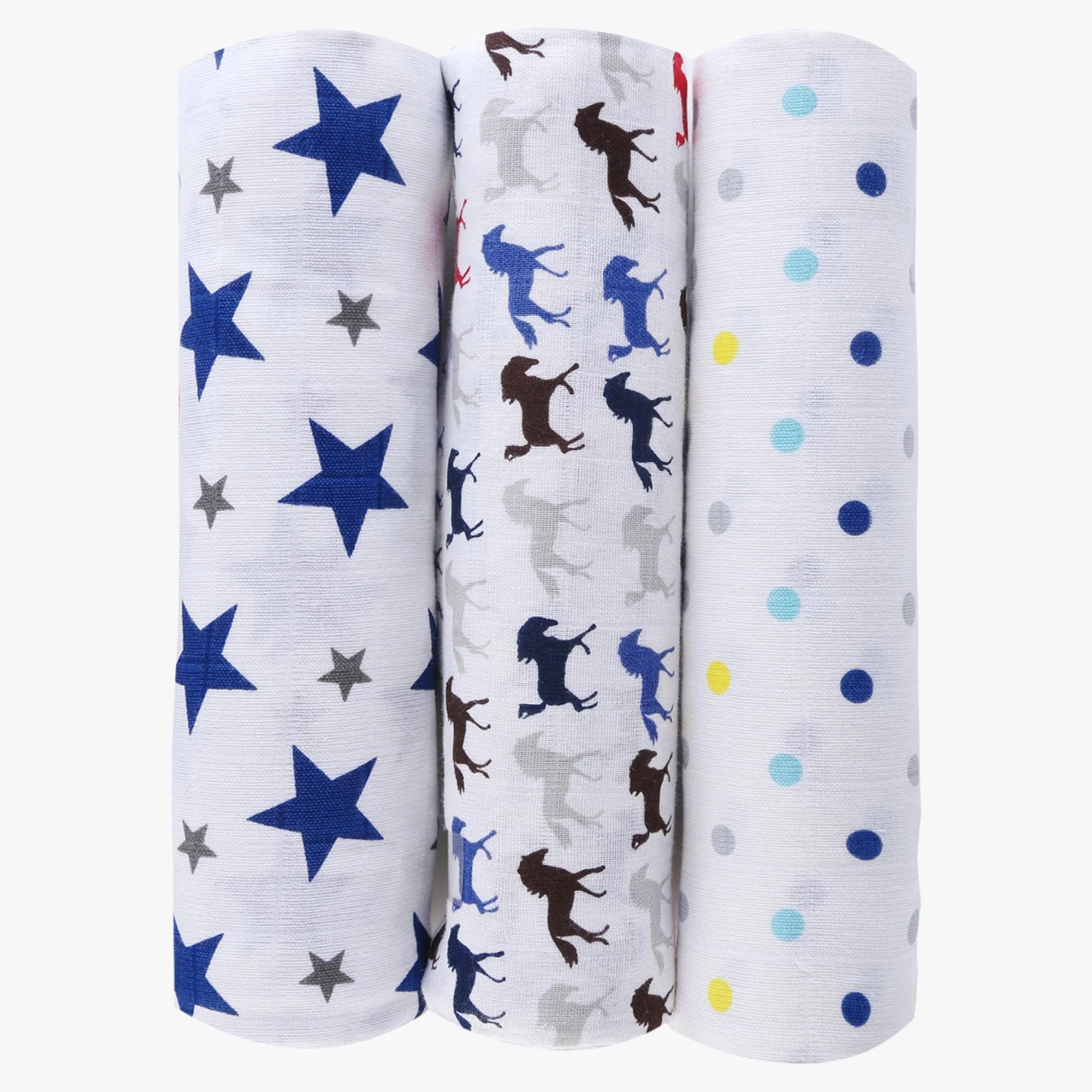 Muslin Swaddles, Pack Of 3 - Image 17