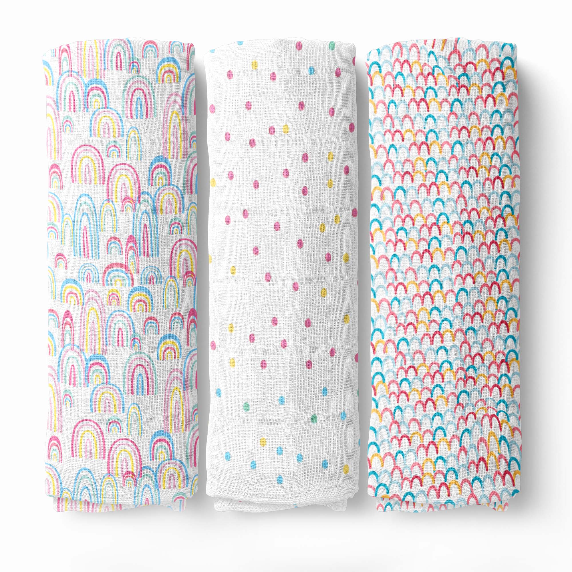 Muslin Swaddles, Pack Of 3 - Image 3