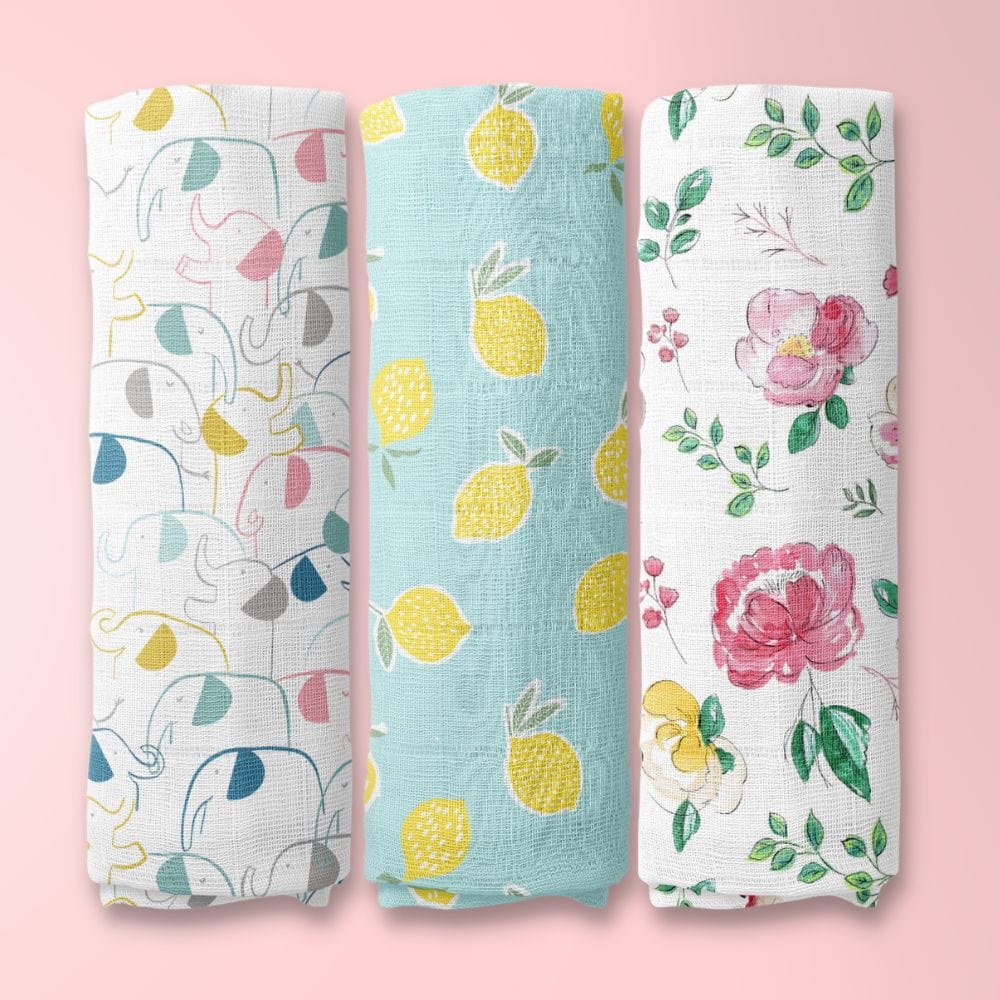 Muslin Swaddles, Pack Of 3 - Image 6