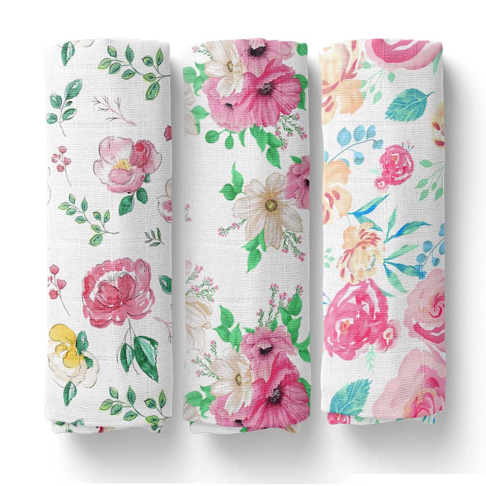 Muslin Swaddles, Pack Of 3 - Image 9