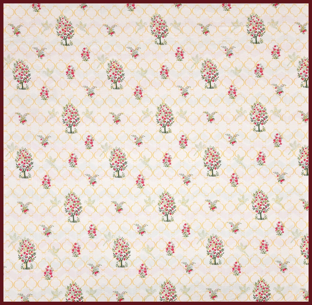 The Ruby Tree  Reversible AC Blanket - Yellow & Red - Image 8