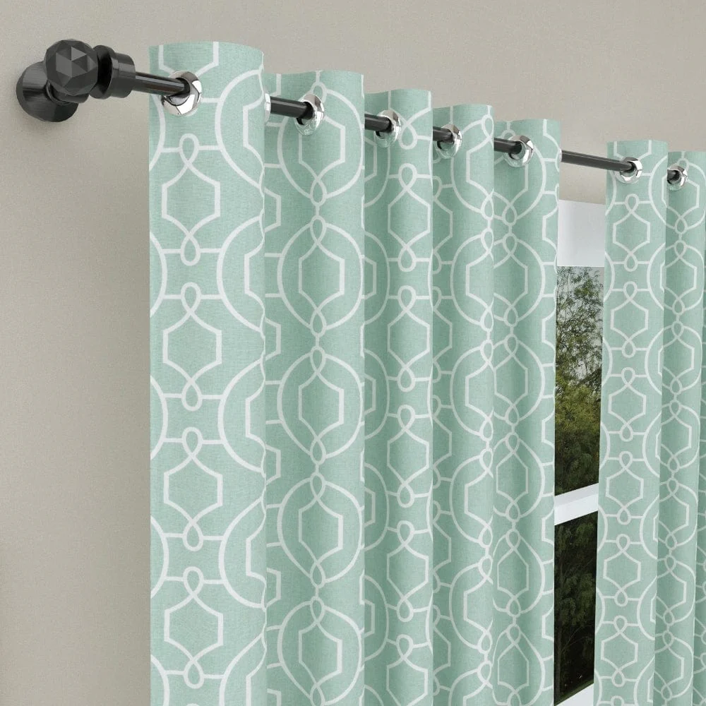 Aqua Angles Curtain Set - Image 5