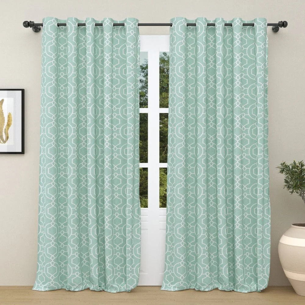 Aqua Angles Curtain Set - Image 9