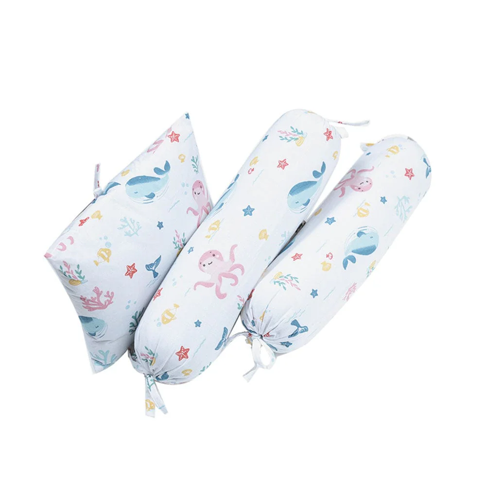 Bundle of Joy Bedding Set: Mattress, Bolsters with Quilt (Pack of 5,Vitamin Sea) - Image 5