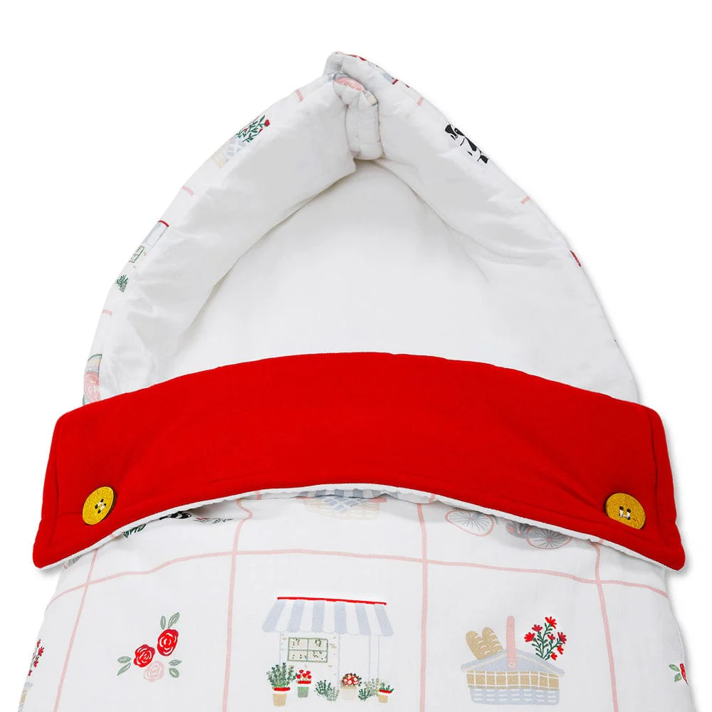 Cotton Carrier Nest cum Sleeping Bag, Scarlet on Adventure - Image 5