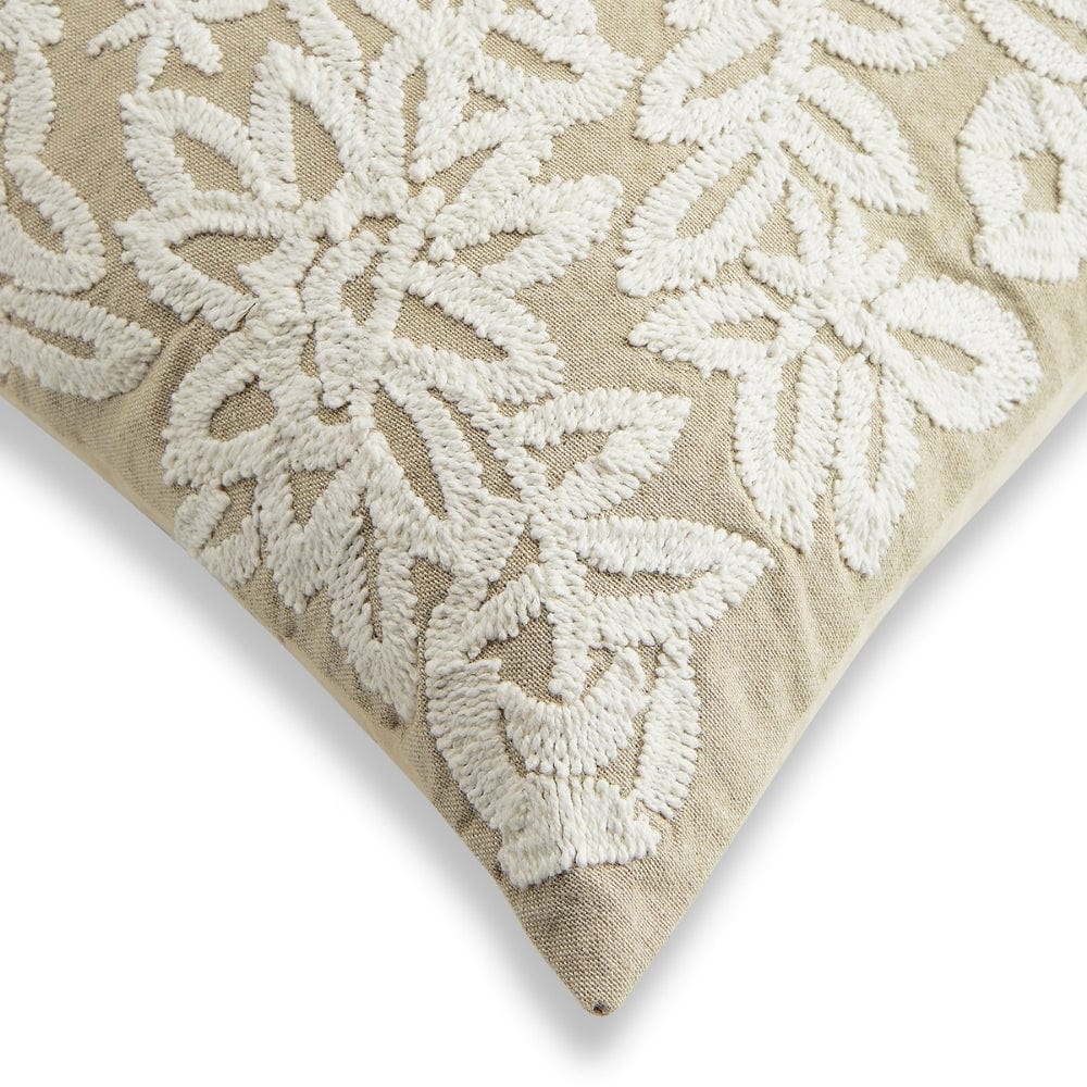 Embroidered Decorative Cushion Cover, Earthen Charm Bunch - Image 4