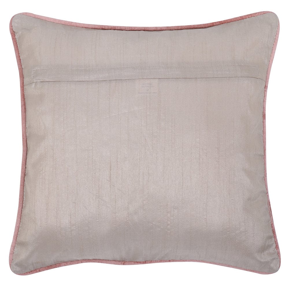 Embroidered Decorative Cushion Cover, Floral Butterfly - Image 4