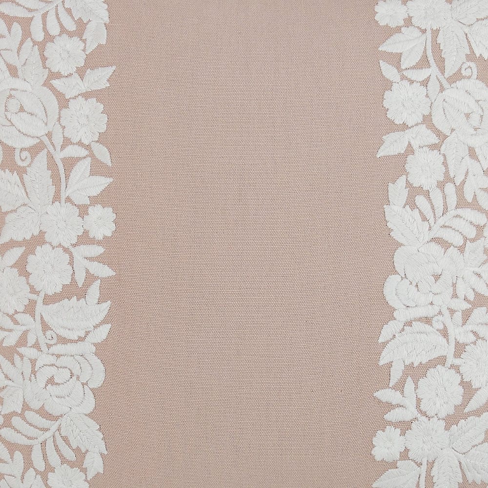 Embroidered Decorative Cushion Cover, Lacewood Elegance Bunch - Image 3