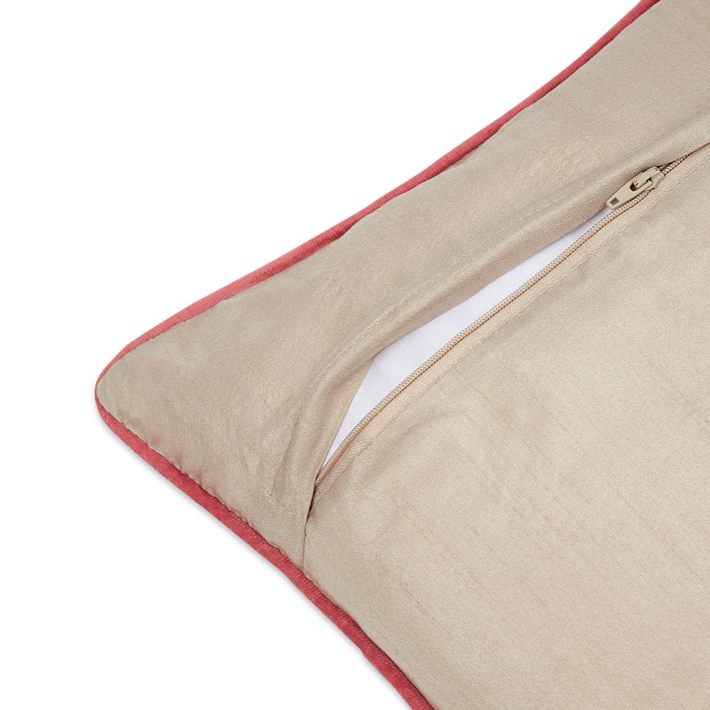 Embroidered Decorative Cushion Cover, Wildflower Bunch - Image 3