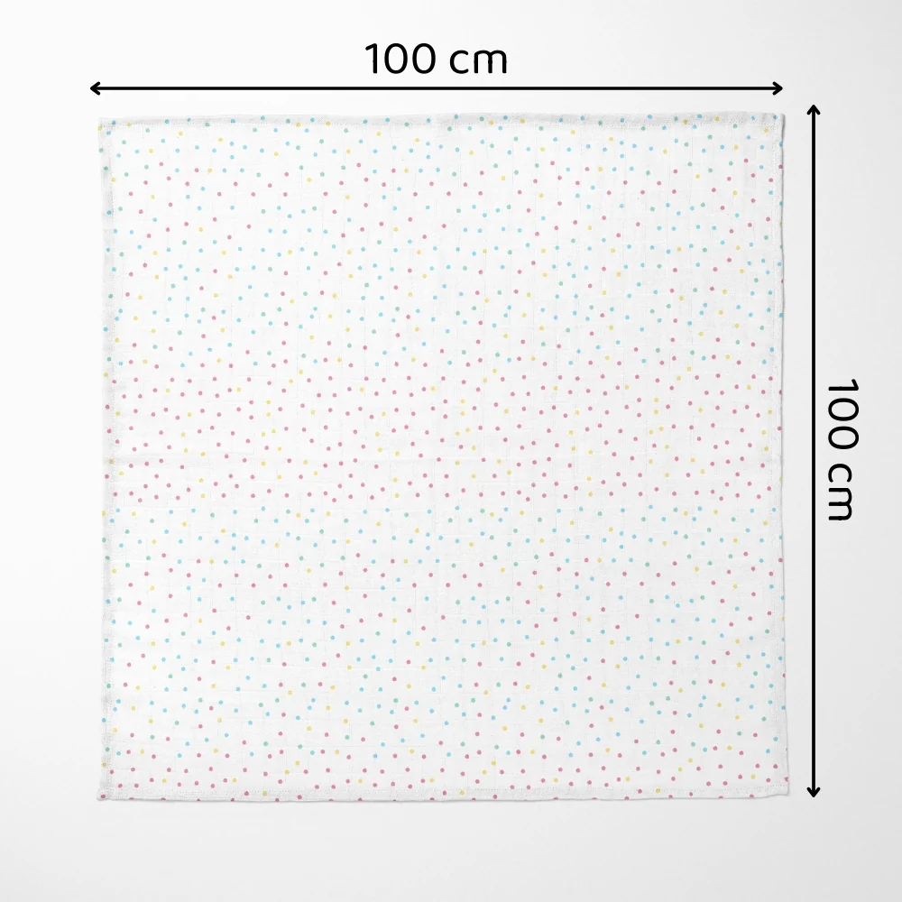 Jungle Collection 100% Cotton Soft Muslin Swaddles Wrap for Newborn Baby - Pack of 3, Multicolor - Image 6