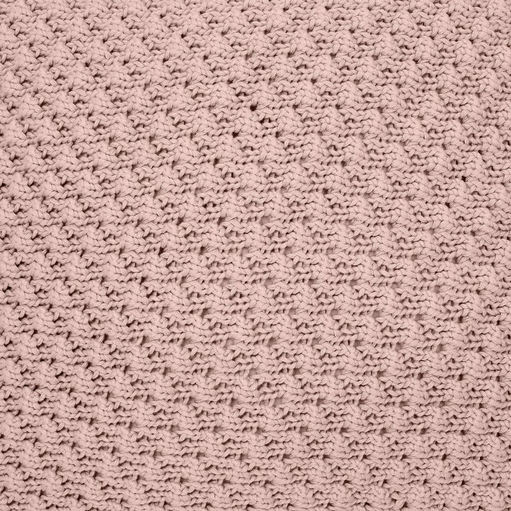 Knitted Decorative Bubble knit Cushion Cover, Cameo Pink - Image 5