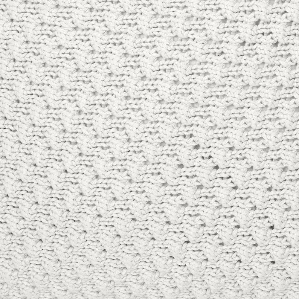 Knitted Decorative Bubble knit Cushion Cover, Ivory - Image 4