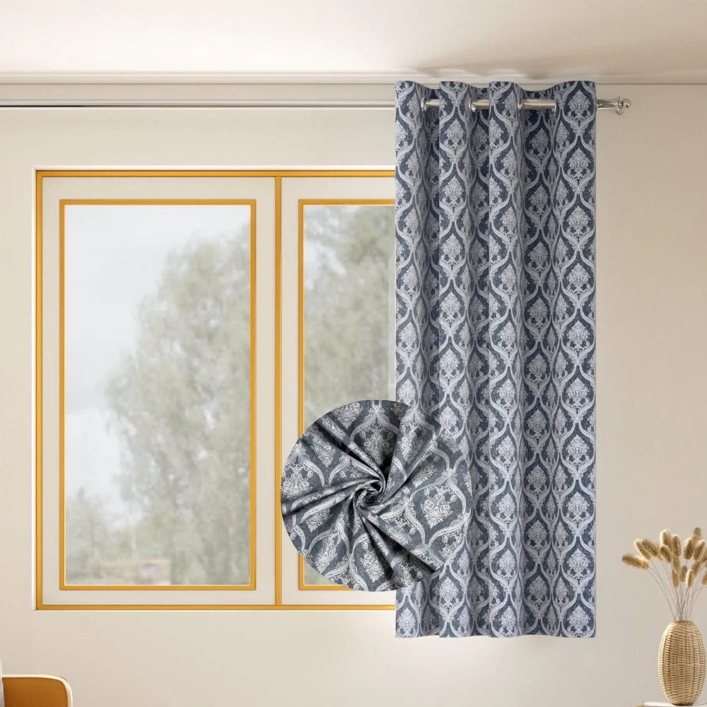 Ornate Symphony Curtain, Sapphire - Image 10