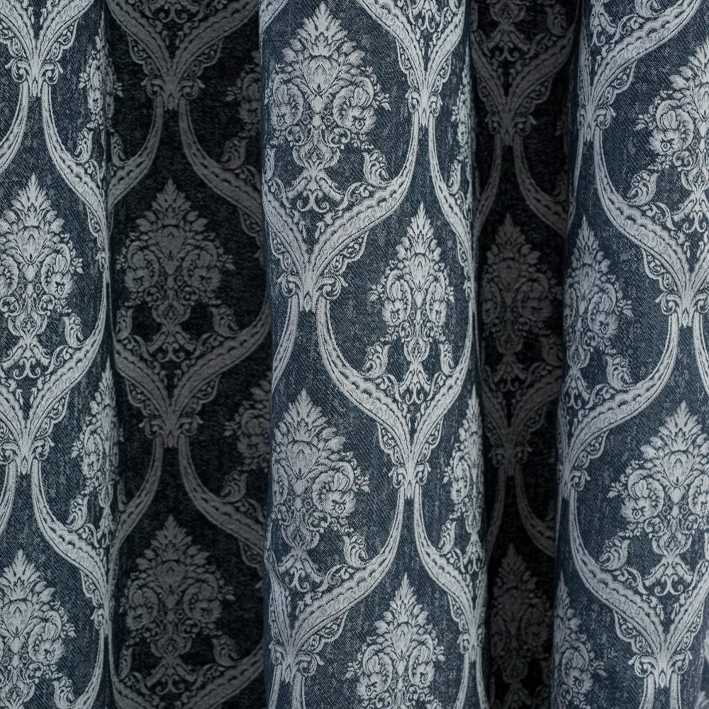 Ornate Symphony Curtain, Sapphire - Image 3