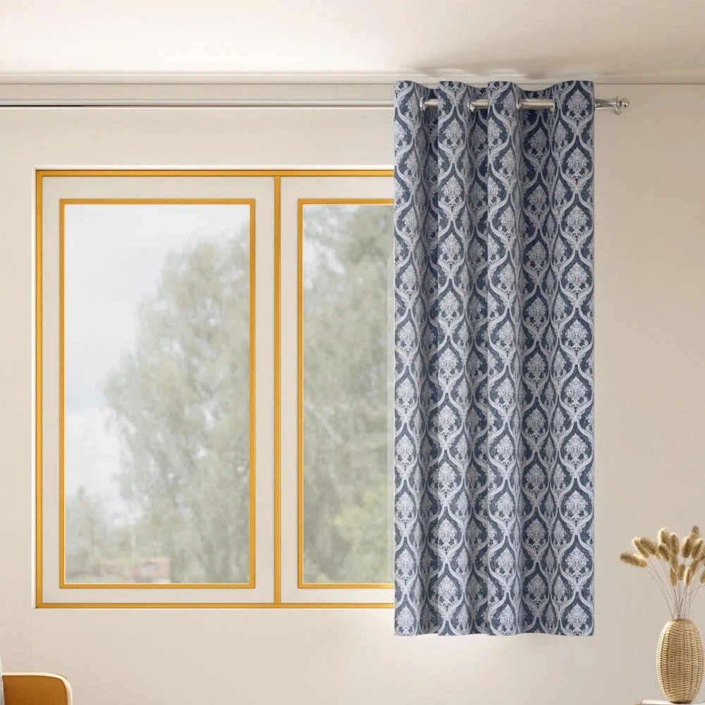 Ornate Symphony Curtain, Sapphire - Image 4