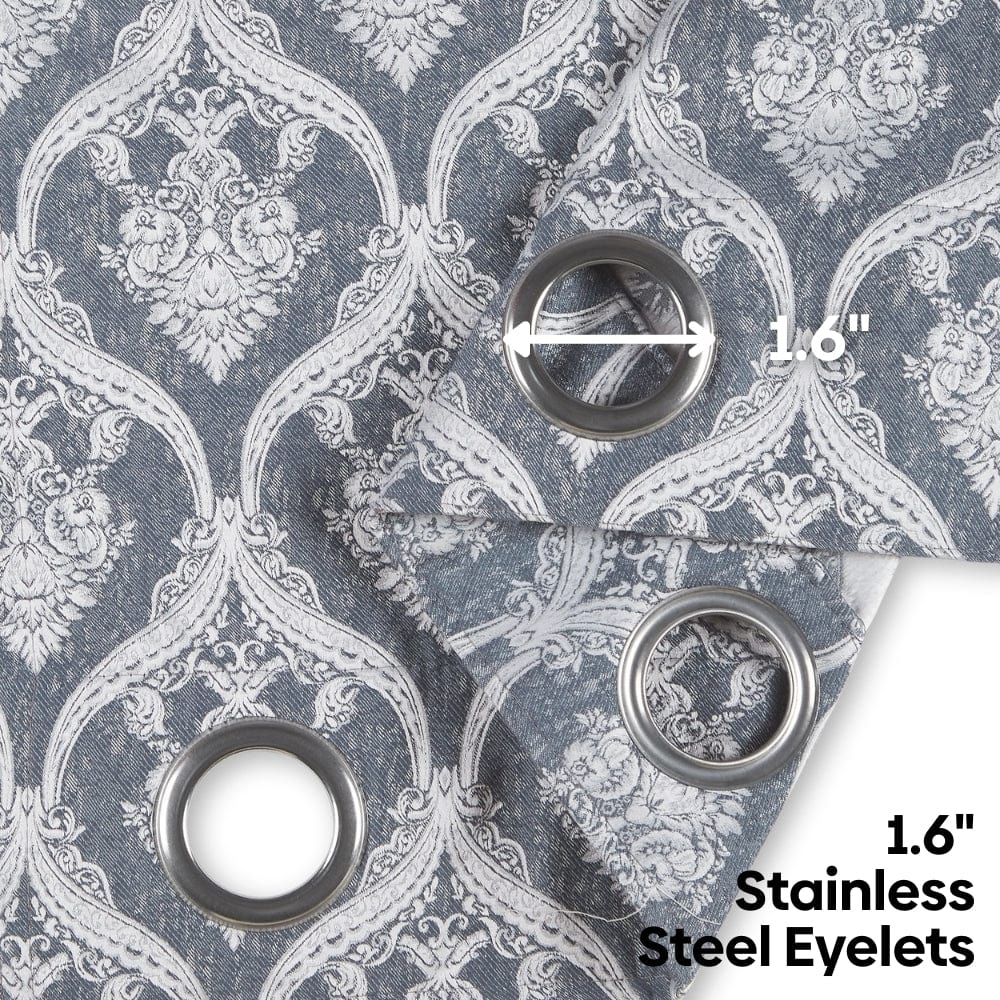 Ornate Symphony Curtain, Sapphire - Image 8