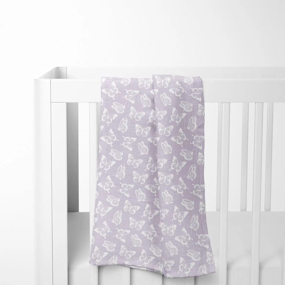 Papillon Paradise Collection 100% Organic Cotton Muslin Swaddle Pack Of 3 - Image 12
