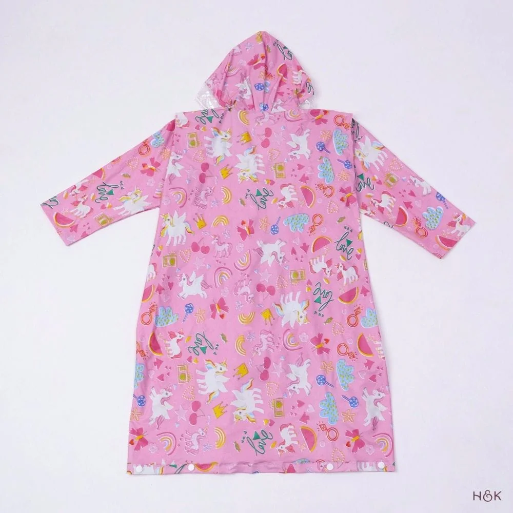 Puddlecorn Kids Printed Raincoat 6-10yrs - Image 3