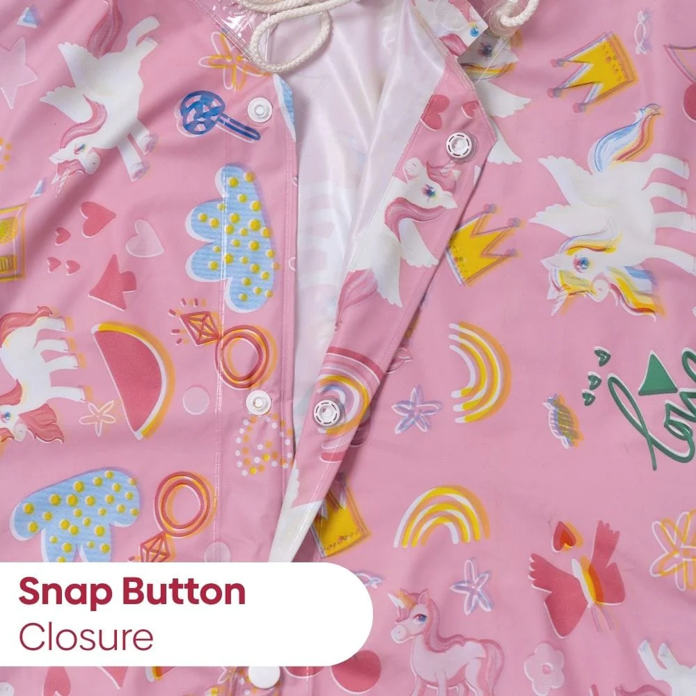 Puddlecorn Kids Printed Raincoat 6-10yrs - Image 6