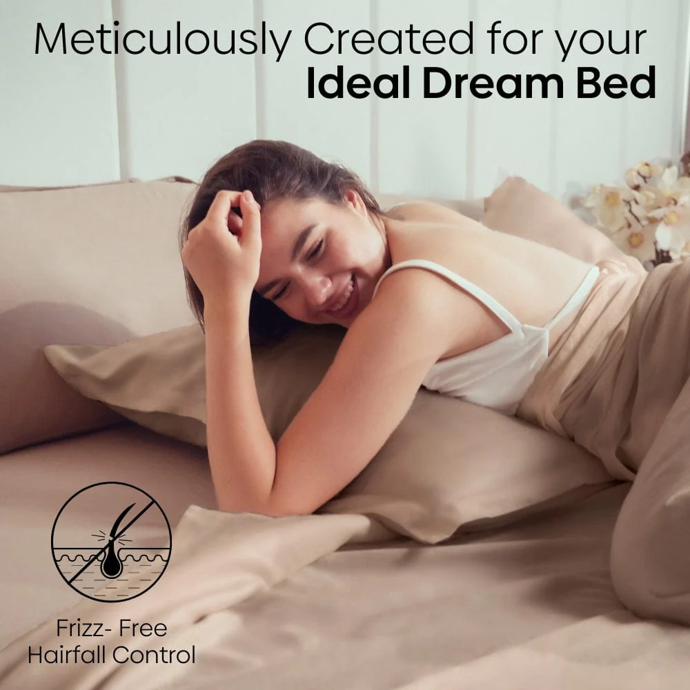 Satin Royale Golden Sand 300TC Satin Double Bedsheet - Image 10