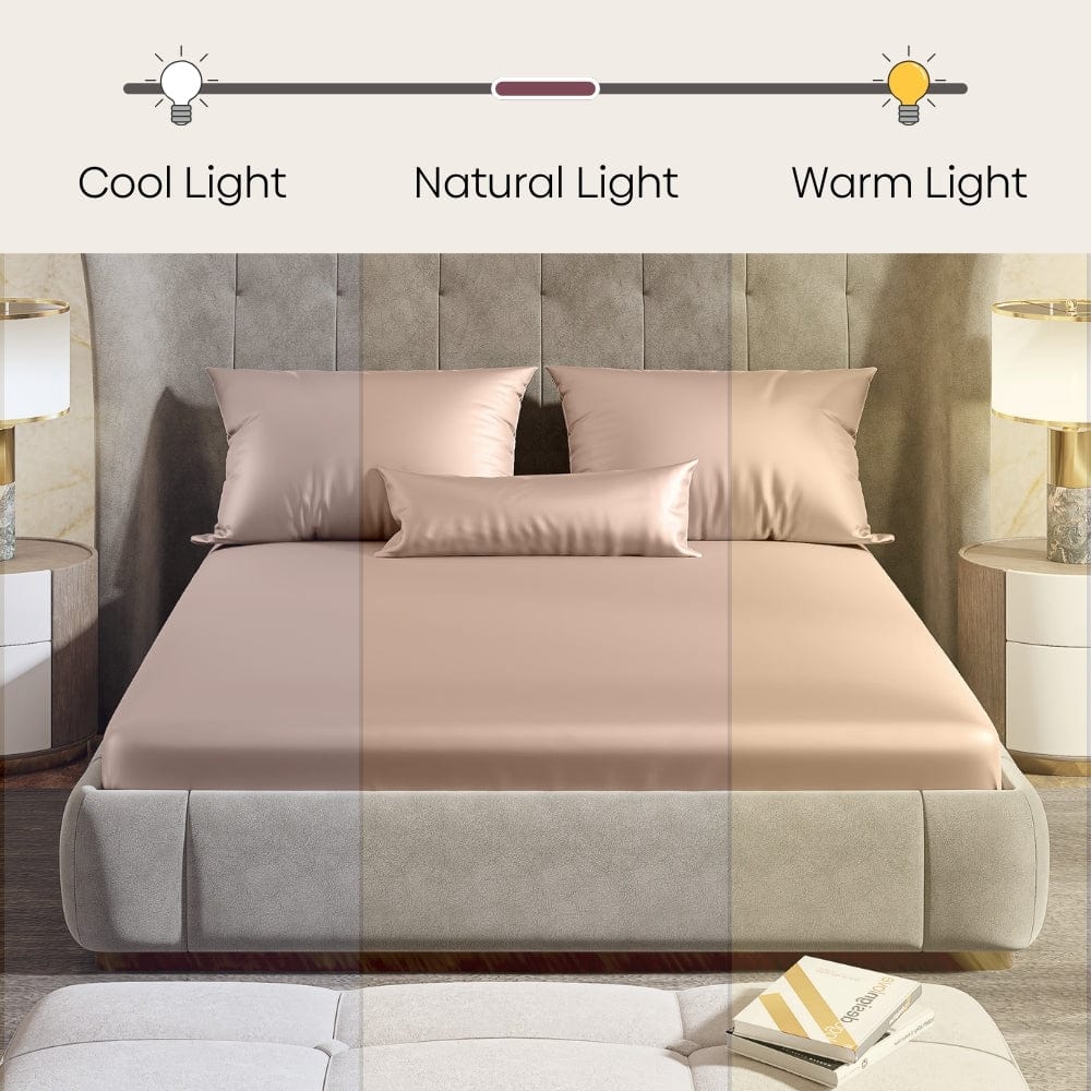 Satin Royale Golden Sand 300TC Satin Double Bedsheet - Image 13