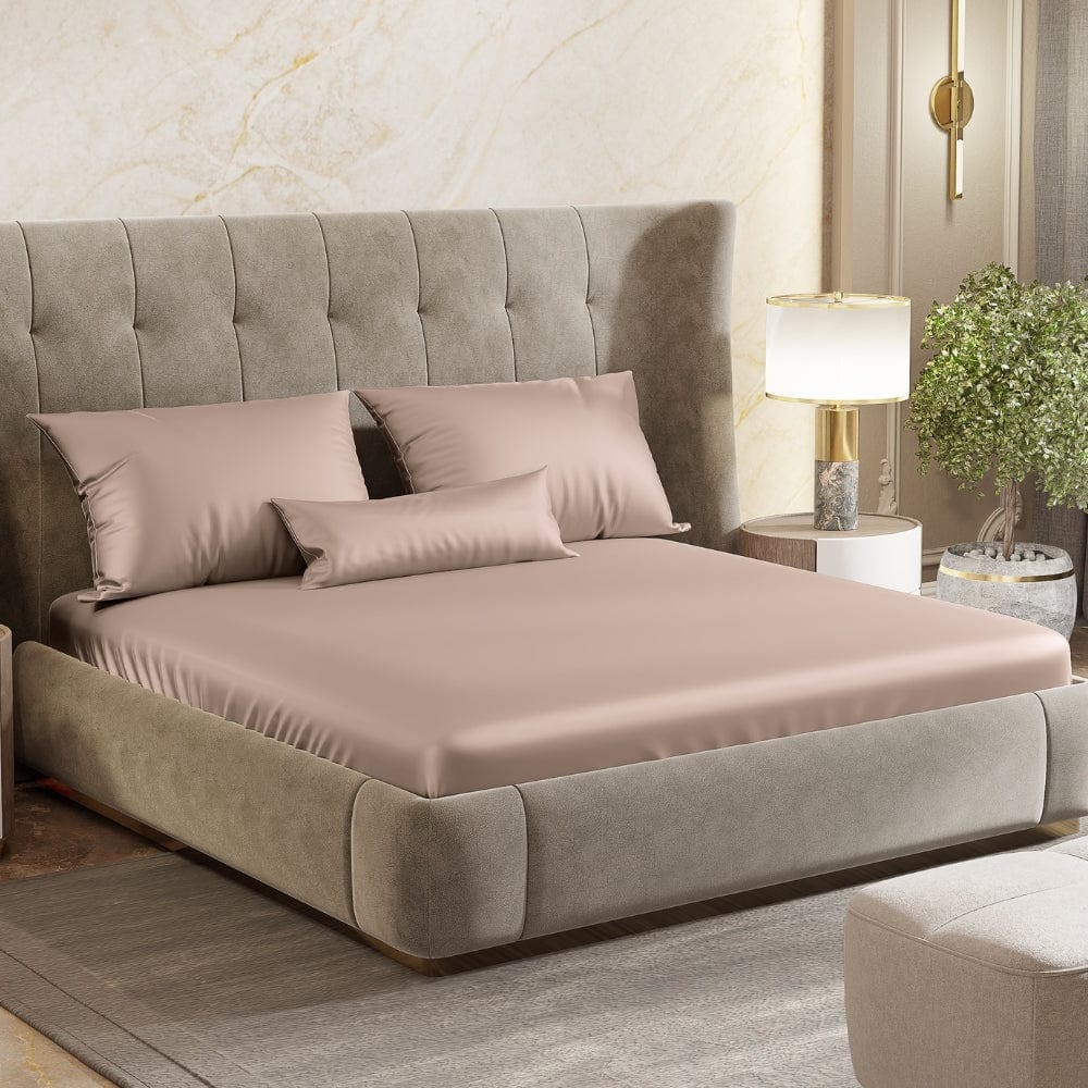 Satin Royale Golden Sand 300TC Satin Double Bedsheet - Image 9