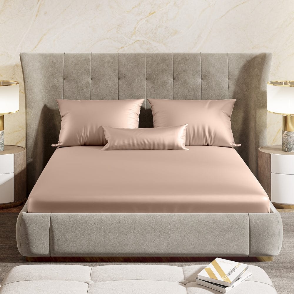 Satin Royale Golden Sand 300TC Satin King Bedsheet - Image 10