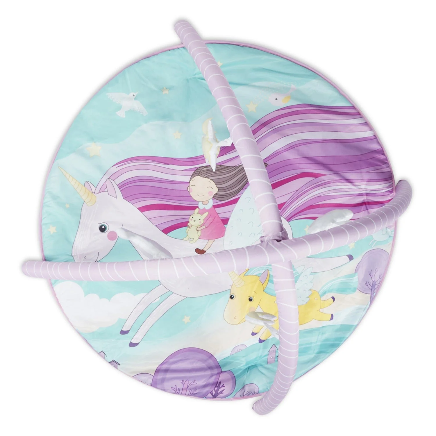 Unicorn Baby Activity Gym with set of 4 rattles - Image 3