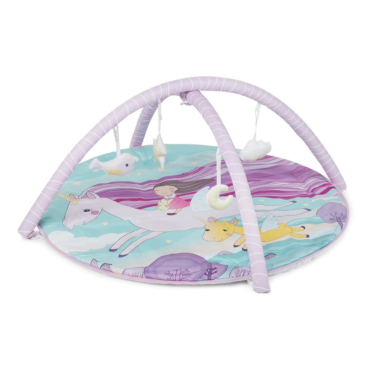 Unicorn Baby Activity Gym with set of 4 rattles - Image 4
